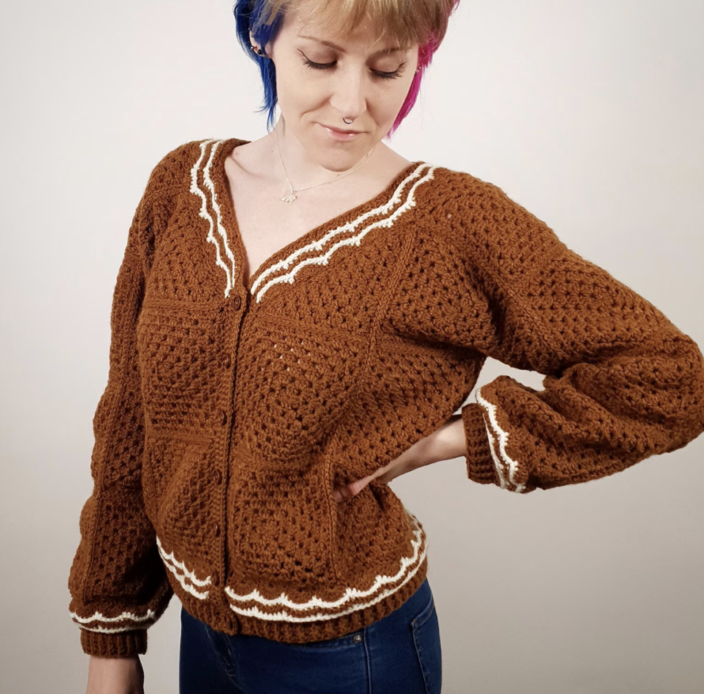 brown christmas sweater crochet patterns